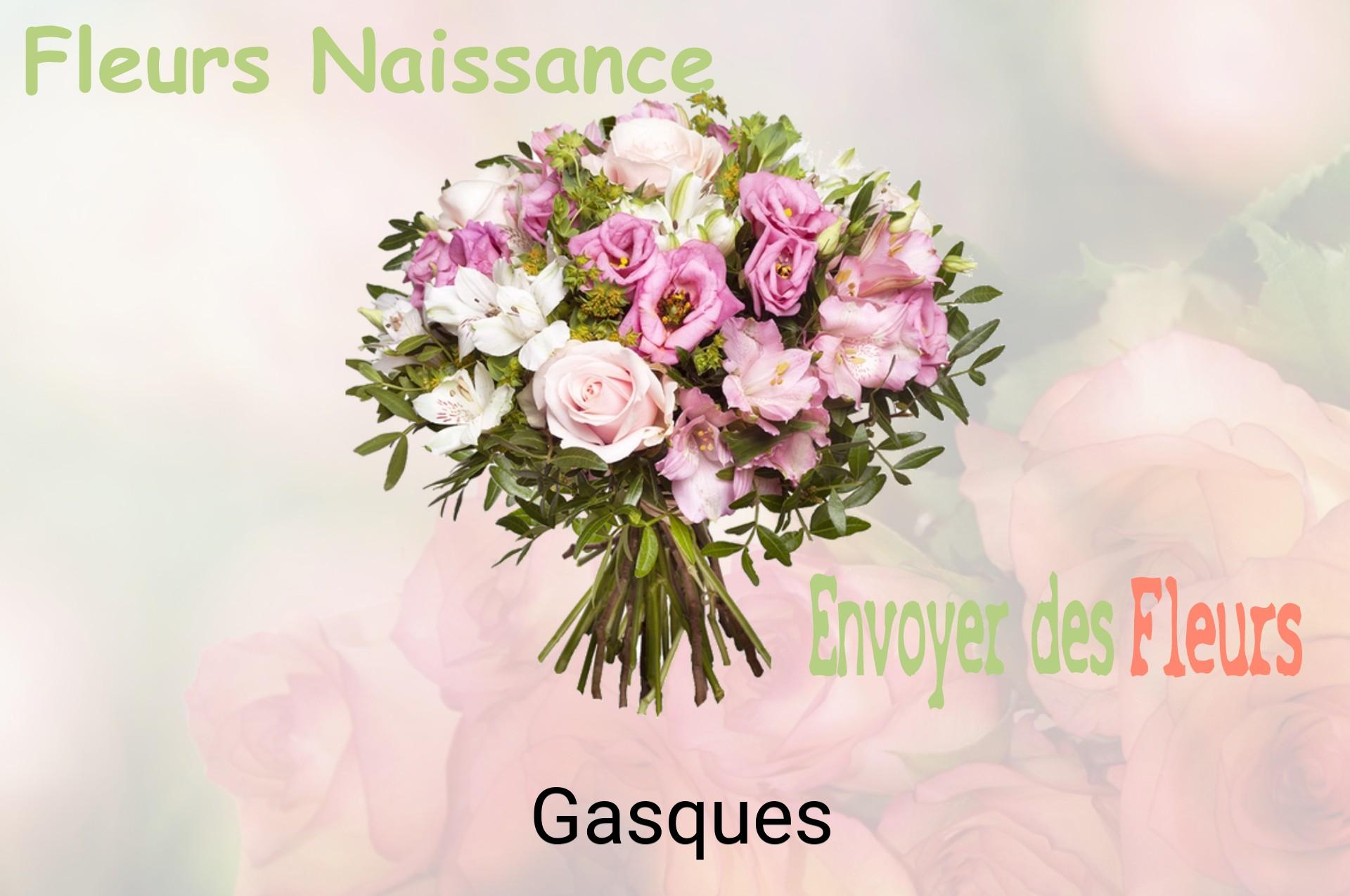 Bouquet de fleurs de naissance livré à Gasques